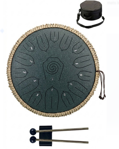Tongue Drum 13 pouces – 15 notes en Ré