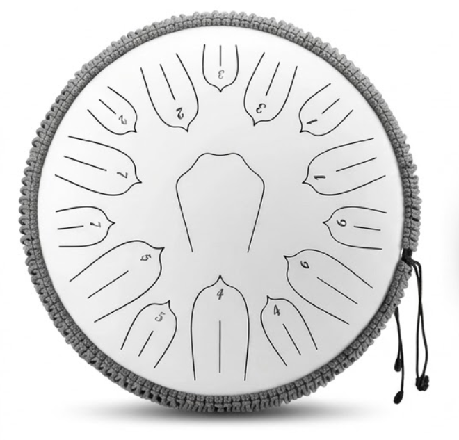 Tongue Drum 13 pouces – 15 notes en Ré