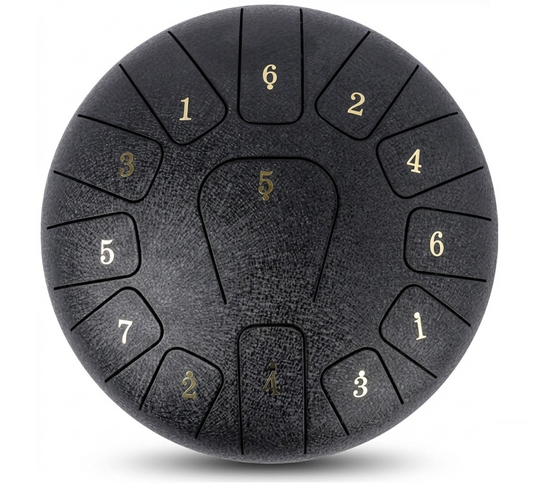 Tongue Drum 10 pouces – 13 notes – Instrument de méditation