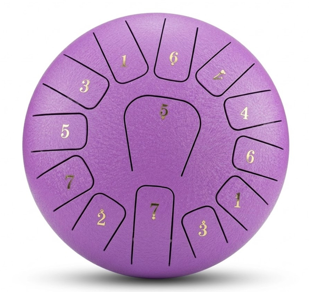 Tongue Drum 10 pouces – 13 notes – Instrument de méditation