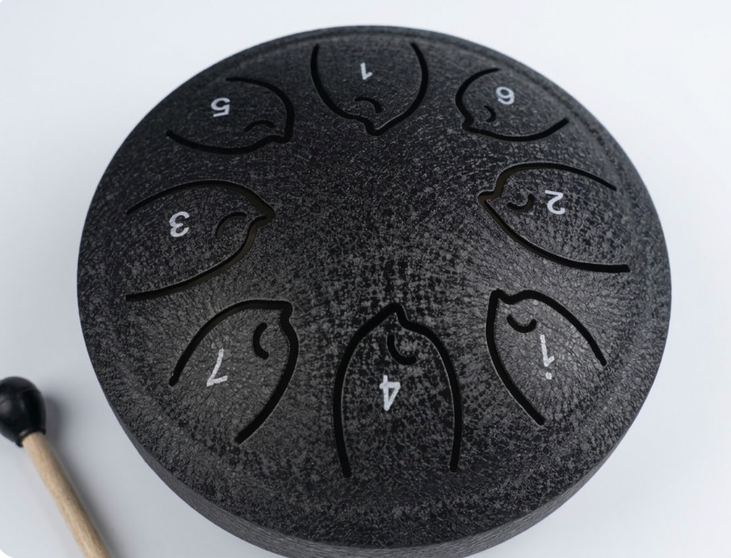Mini Tongue Drum 4,5 pouces – 8 notes – Tambour à langue