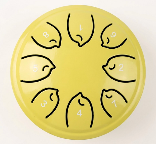 Mini Tongue Drum 4,5 pouces – 8 notes – Tambour à langue