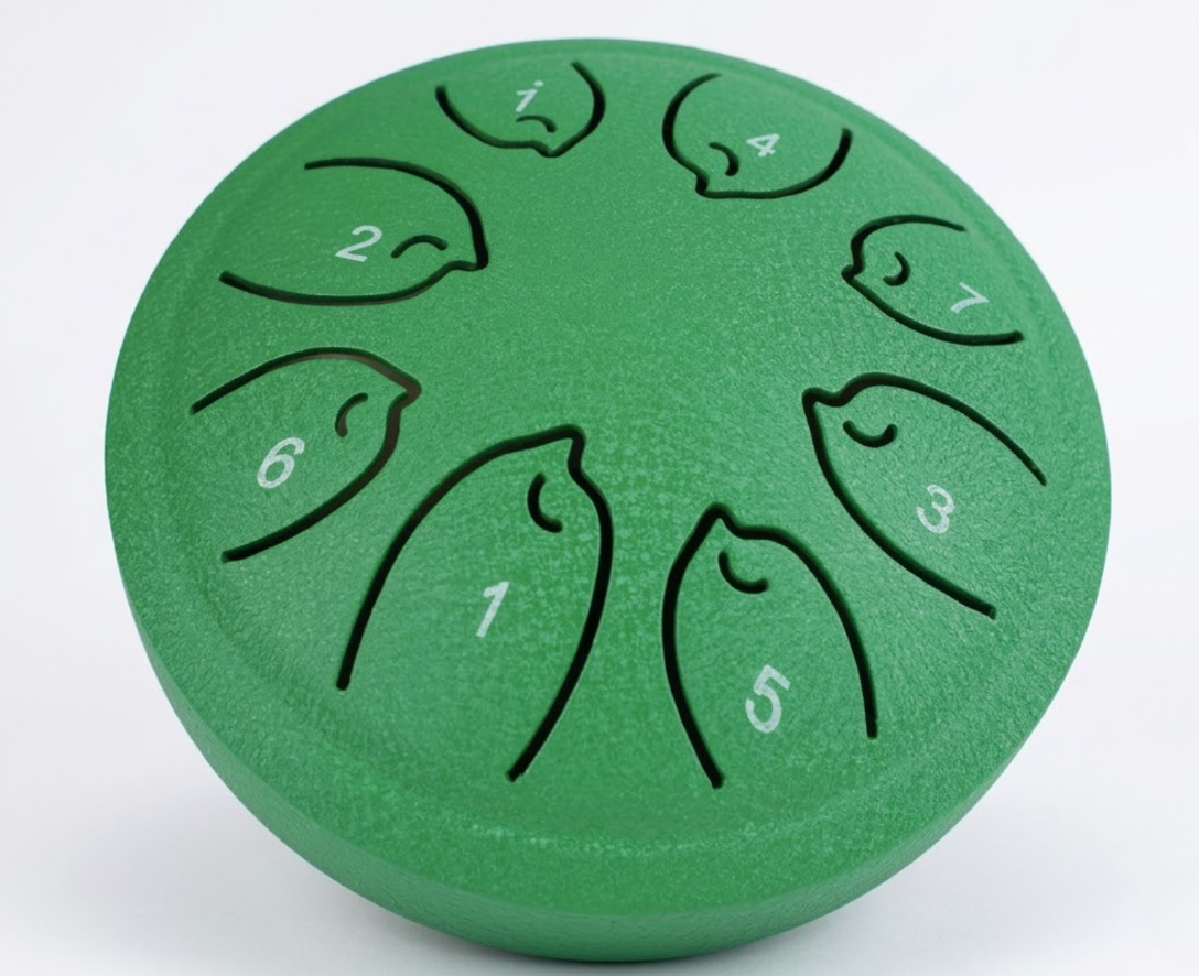 Mini Tongue Drum 4,5 pouces – 8 notes – Tambour à langue