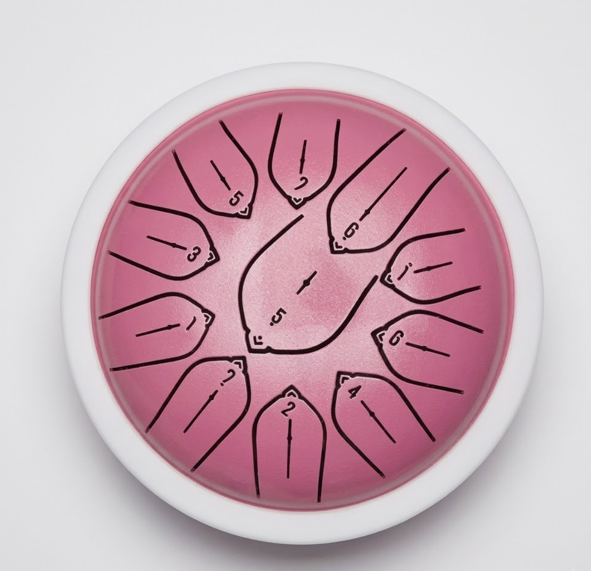 Tongue Drum 5,5 pouces – 11 notes en Ré – Tambour à langue