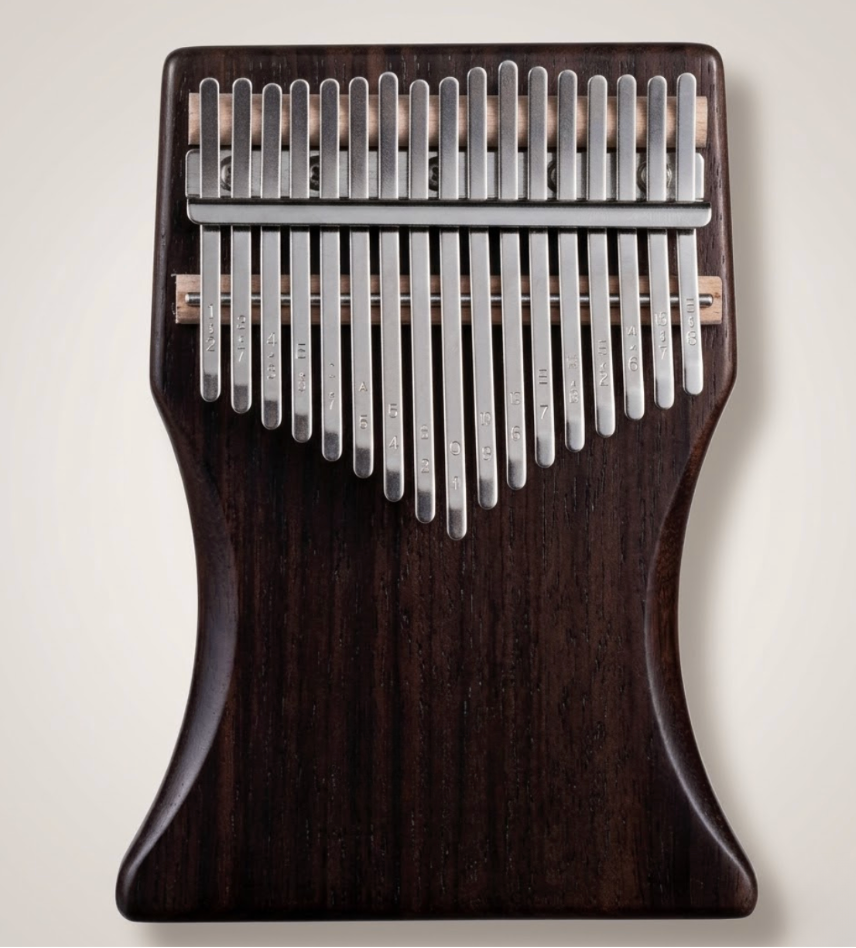 Kalimba 17 touches en bois massif Sapelli ou Palissandre – Piano à pouces
