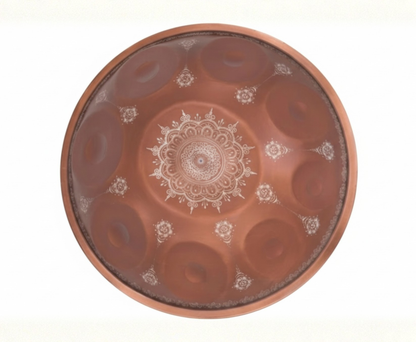 Handpan 18 pouces Sol mineur – Rouge pourpre