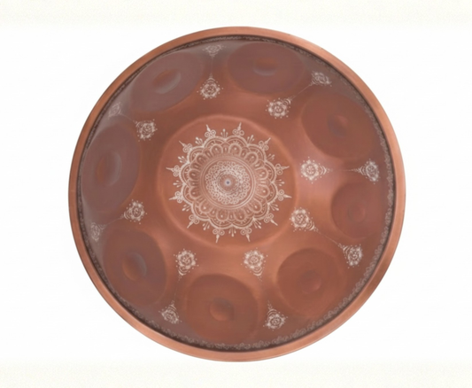 Handpan 18 pouces Sol mineur – Rouge pourpre