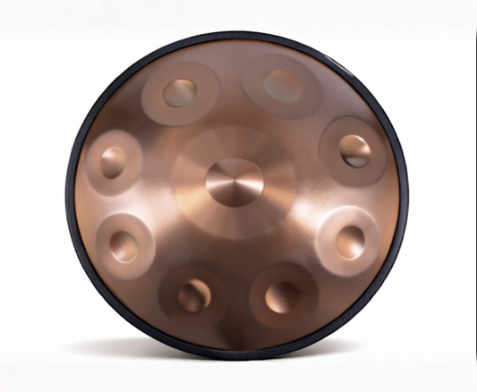 Handpan bronze cuivré 22 pouces Ré mineur – 432Hz