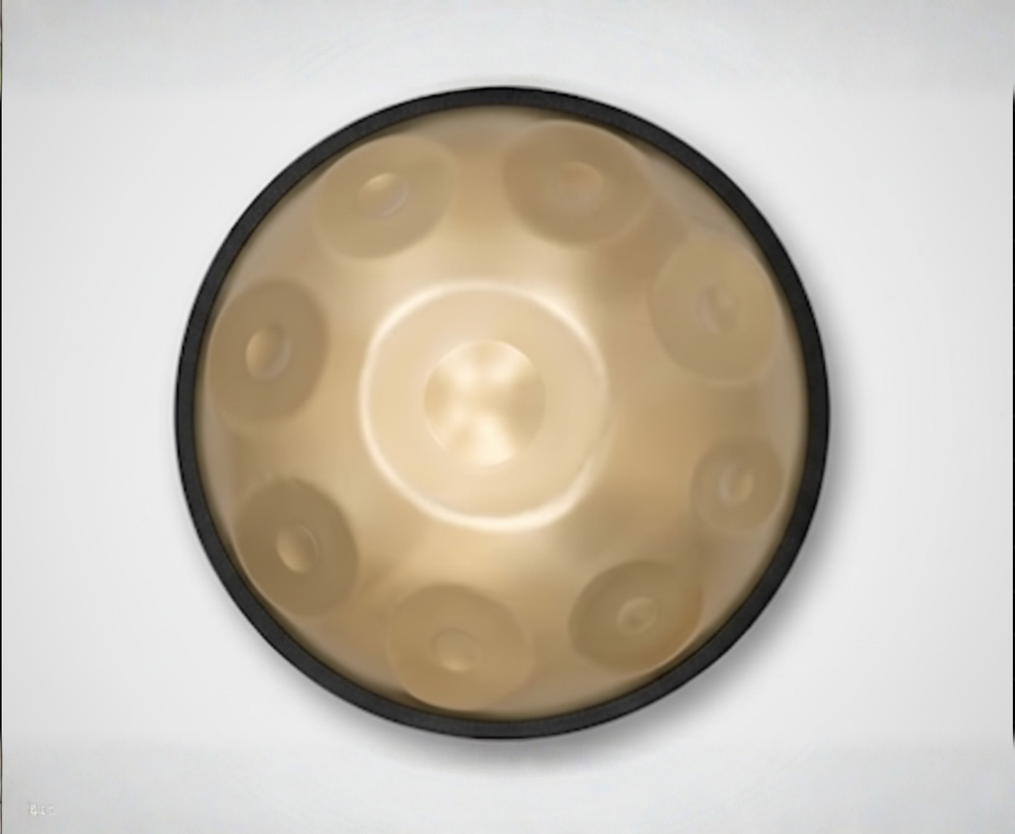 Handpan jaune doré 18 pouces 9 notes Sol mineur