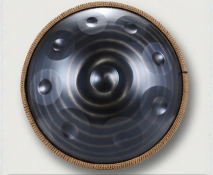Handpan bleu 22 pouces – Ré mineur – 9 ou 10 notes