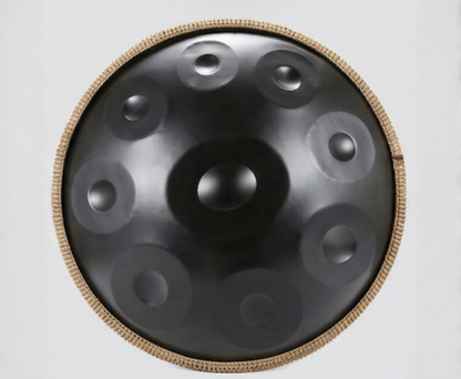 Handpan noir 22 pouces – Ré mineur – 9 ou 10 notes