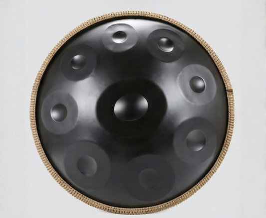 Handpan noir 22 pouces – Ré mineur – 9 ou 10 notes