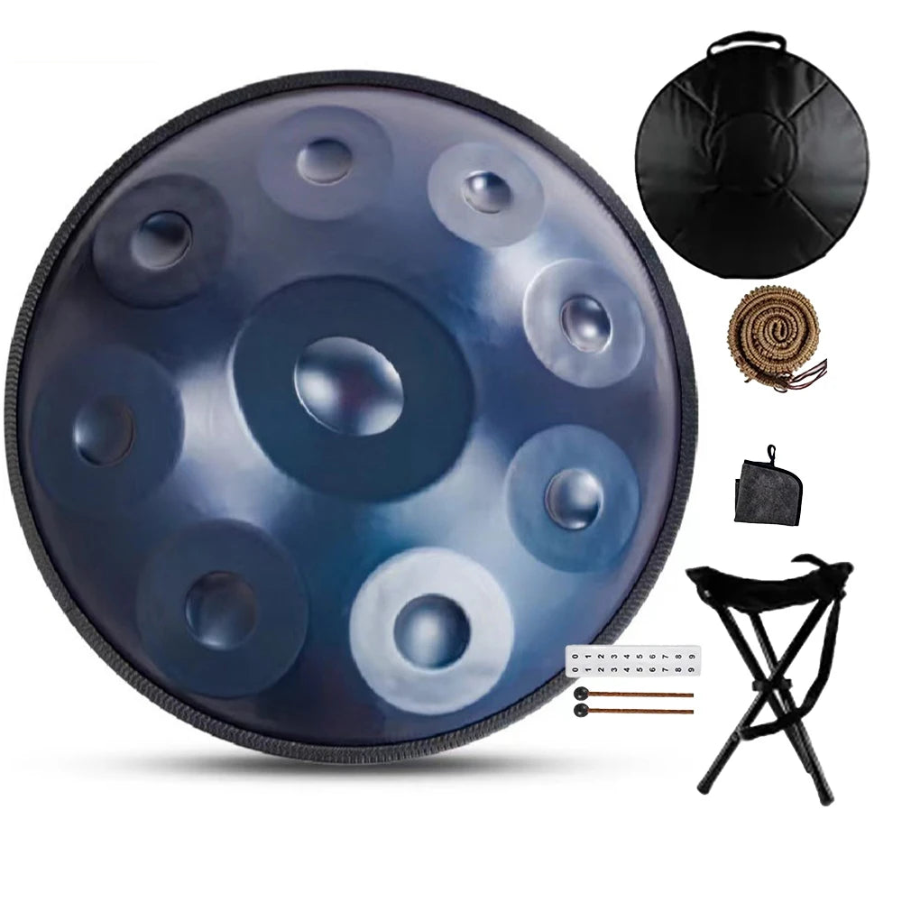 Handpan bleu – 9 notes Sol mineur | 432Hz / 440Hz