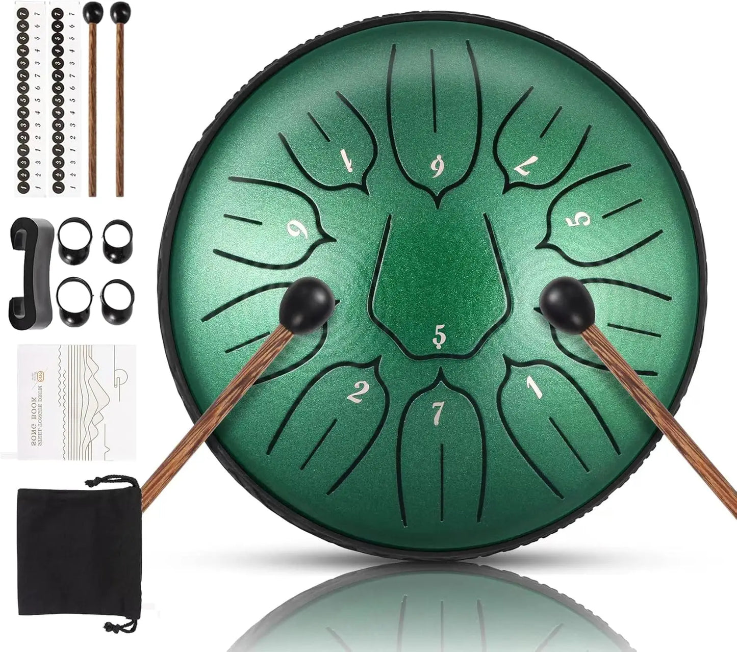 Tongue Drum 6 pouces – 11 notes en Ré – Tambour à langue