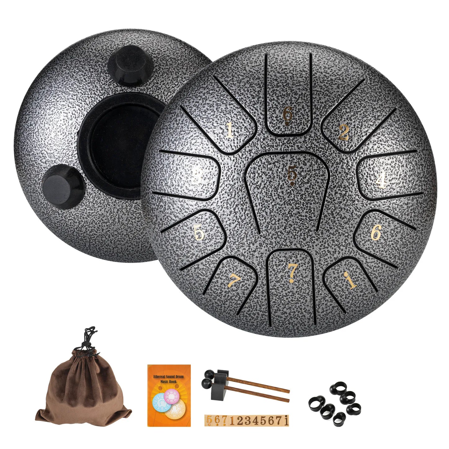 Tongue Drum 6 pouces – 11 notes – Tambour à langue